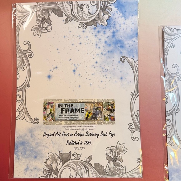 Vintage Alice in Wonderland Dictionary Art Prints set of 2 - Picture 7 of 10